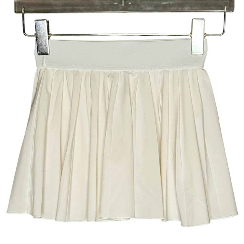Tna Action Tennis Mini Skirt Skort Pleated Performance Tennis Golf Active White